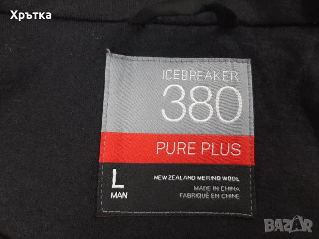 Icebreaker Boulder - Оригинално мъжко яке с вълна размер L, снимка 12 - Якета - 52148622