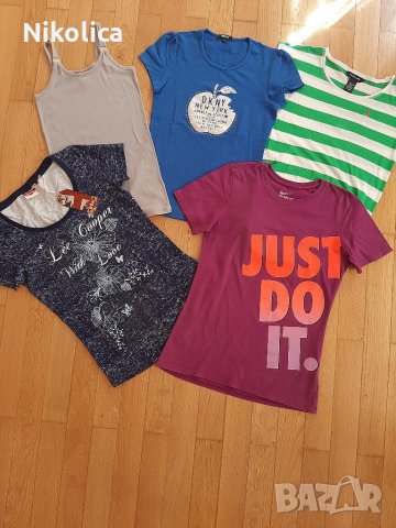 Calvin Klein,DKNY,Lee Cooper,Ralph Lauren,Nike - дамски тениски,размер S Нови и много запазени!, снимка 11 - Тениски - 29061876