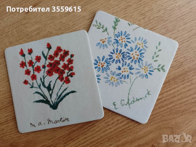 комплект подложки за чаши от Англия, снимка 1