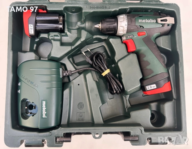 Metabo PowerMaxx BS - Акумулаторен винтоверт 2x10.8V 2.0Ah, снимка 2 - Винтоверти - 51860222