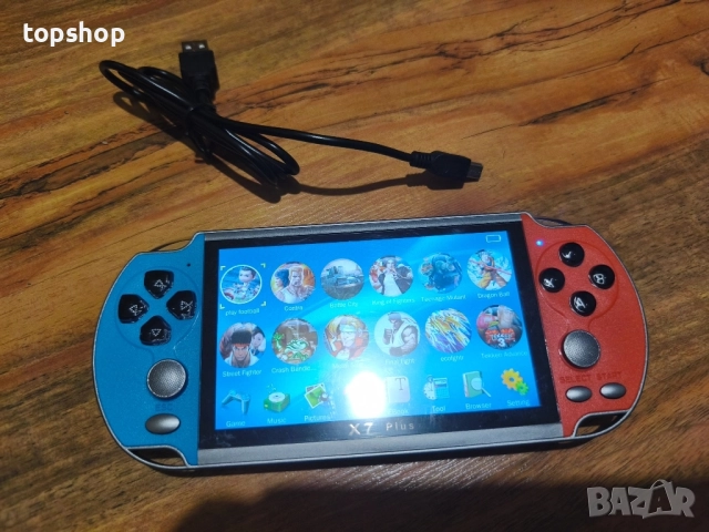 2025 Обновена X7 Plus ръчна игрова конзола с 5.1-инчов екран 8G вградена 10 000 игри, класическа ..., снимка 8 - Nintendo конзоли - 51637831