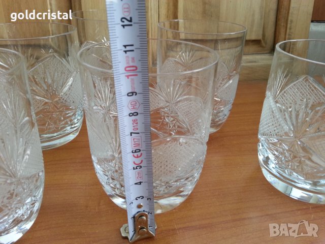 Кристални чаши , снимка 3 - Антикварни и старинни предмети - 37412458