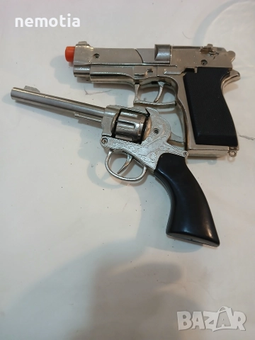 стари метални пистолети играчки, снимка 2 - Колекции - 52676305