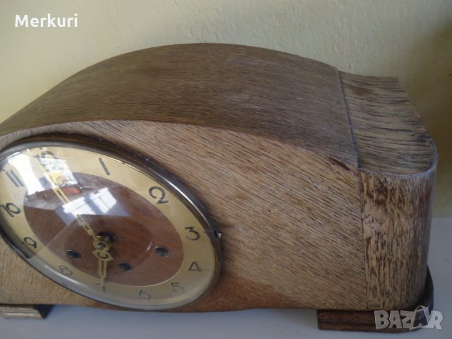 СТАР НАСТОЛЕН КАМИНЕН ЧАСОВНИК-BREVETE S.G.D.G., снимка 4 - Антикварни и старинни предмети - 27408851