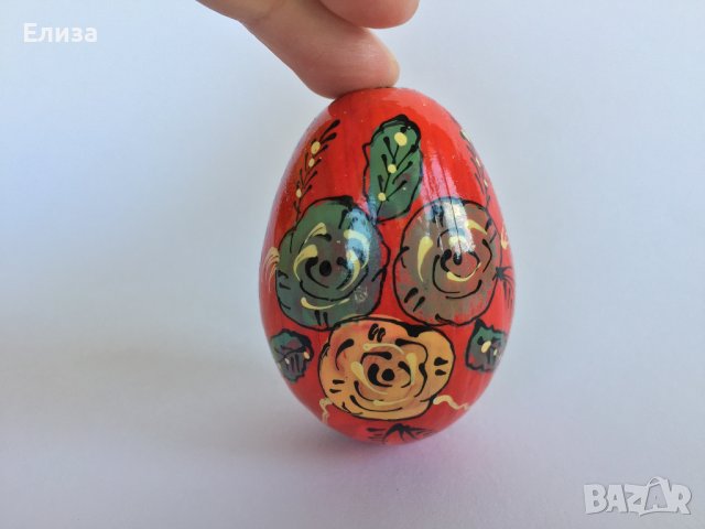 Великденско яйце, дървено №9 -  рози 2, снимка 5 - Декорация за дома - 38194448