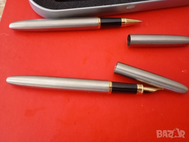 Комплект писалка и химикалка, снимка 3 - Антикварни и старинни предмети - 25031951