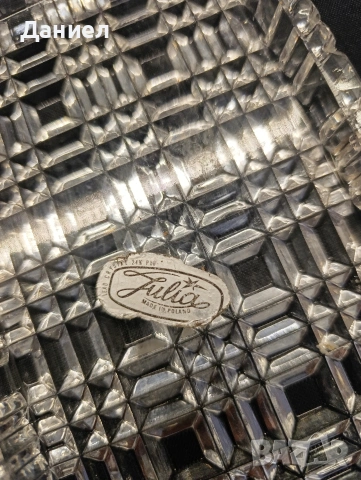 Кристално плато/чиния, снимка 3 - Сервизи - 53237000