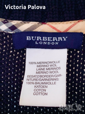 Марков пуловер BURBERRY LONDON оригинал, снимка 3 - Пуловери - 44877882