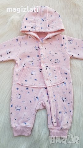 Ватиран гащеризон 0-3 месеца, снимка 2 - Бебешки гащеризони - 39248523