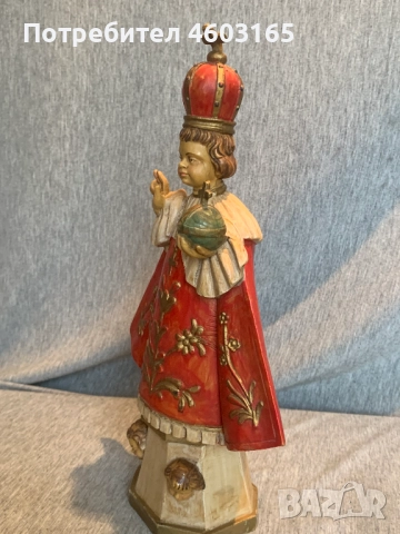  стара италианска статуетка на младенеца от Прага, снимка 2 - Антикварни и старинни предмети - 52029815