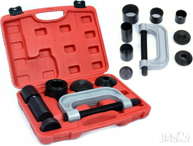 Скоба и втулки за монтаж и демонтаж на лагери и шарнири 9 части (малък), снимка 5 - Аксесоари и консумативи - 51497412