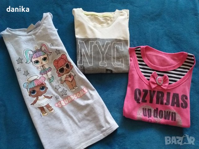 Лот тениски , бюстие Disney , клин и рокля 146 / 152 , снимка 4 - Детски тениски и потници - 39190115