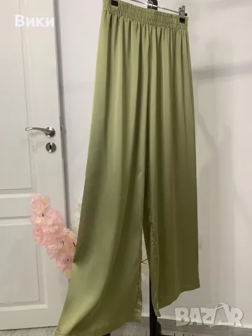 Сатенен панталон в размер S-M, снимка 4 - Панталони - 49337479