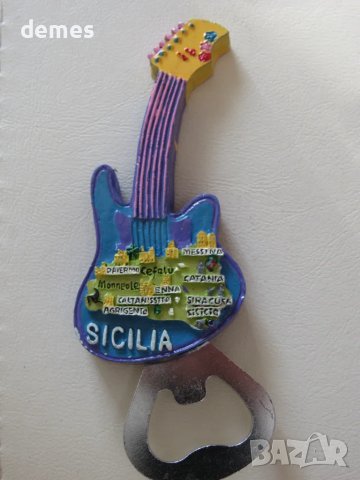 Магнит-отварачка от Сицилия, Италия, снимка 3 - Колекции - 48072211