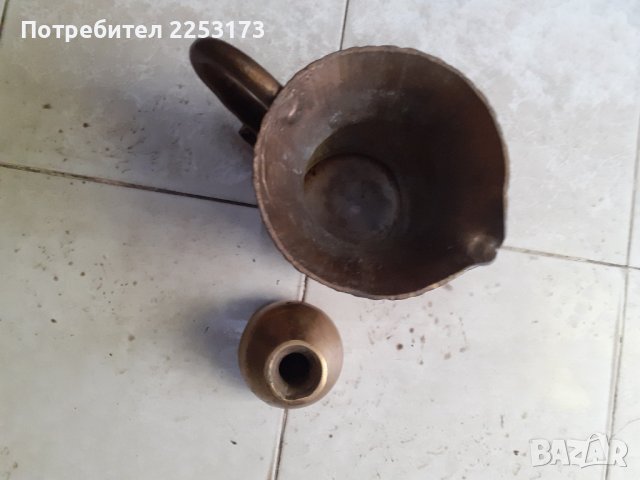 Масивни месингови кани Дания.Лот., снимка 3 - Антикварни и старинни предмети - 43533252