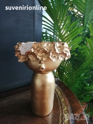 Декоративна статуетка кашпа , снимка 3 - Статуетки - 37072656