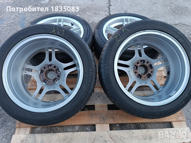 Лети джанти 17ки 5х120 BMW Syyle 66 + летни гуми 235/45/17 Continental, снимка 12 - Гуми и джанти - 52593776