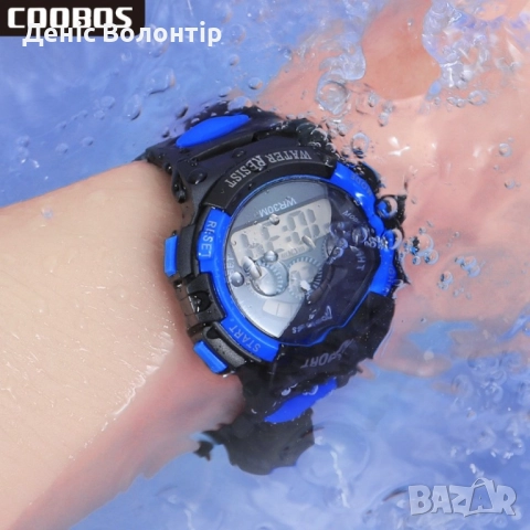Мултифункционален детски водоустойчив до 30 метра часовник., снимка 4 - Водоустойчиви - 52447126