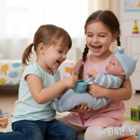 Реалистично бебе с аксесоари - 39см, снимка 3 - Кукли - 52738993