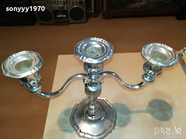 МАСИВЕН СВЕЩНИК ОТ ГЕРМАНИЯ 0104231129L, снимка 4 - Антикварни и старинни предмети - 40213223