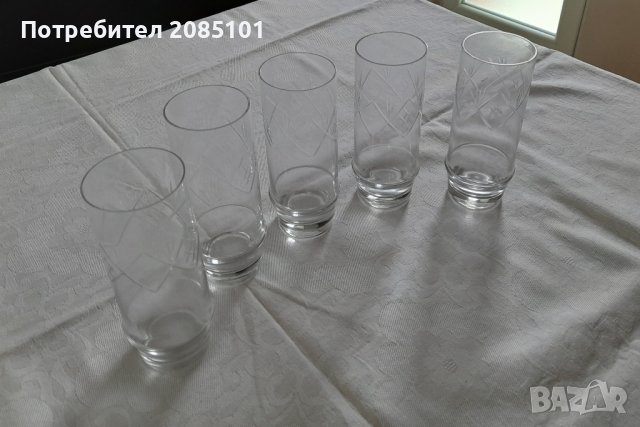 Кристални чаши, снимка 2 - Чаши - 43949876