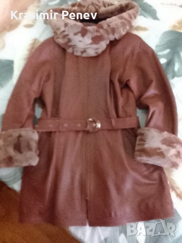 Дамско яке естествена кожа