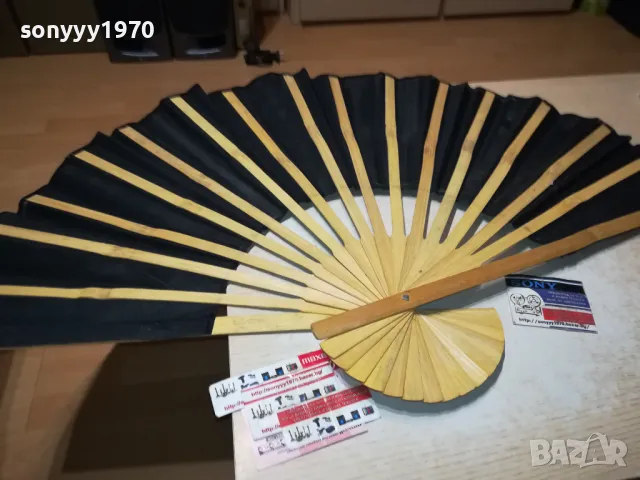 ГОЛЯМО ЧЕРНО ВЕТРИЛО 100Х60СМ ВЕЛУР ИНДИАНЕЦ+ЛЪВ 0511241733, снимка 12 - Антикварни и старинни предмети - 47853667