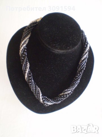  старо колие ръчно изработено от мъниста от мурано стъклоецялна много трудоемка техника на лампи