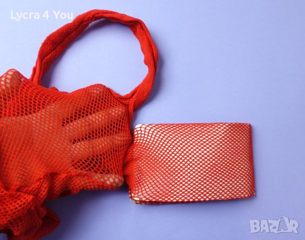 S/M нов червен мрежест дамски чорапогащник, снимка 5 - Бельо - 43870880