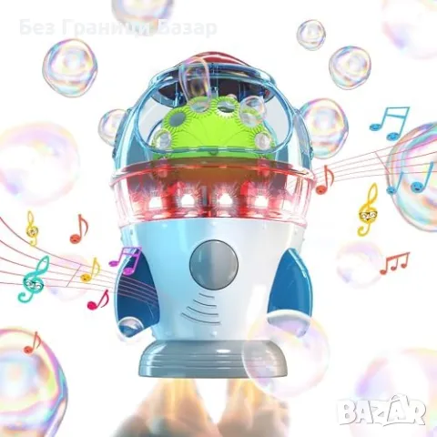 Нова Машина за балони с LED светлини и музика – Идеална за парти деца