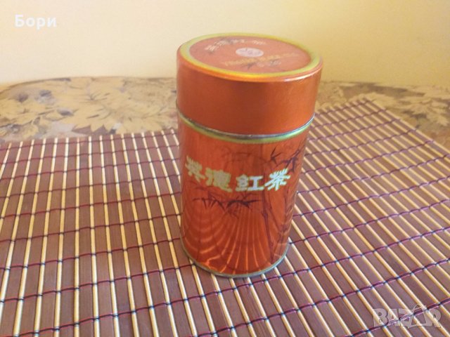 Метална кутия от китайски чай 1950г, снимка 1 - Други ценни предмети - 28081703