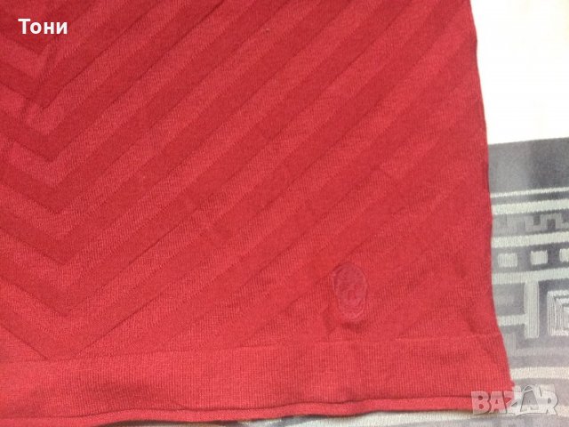 Мъжка блуза цвят бордо McQ Alexander McQueen, снимка 3 - Блузи - 33429112