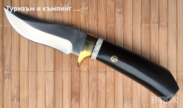Ловен нож /ръчна изработка и стомана D2 /, снимка 2 - Ножове - 43330068
