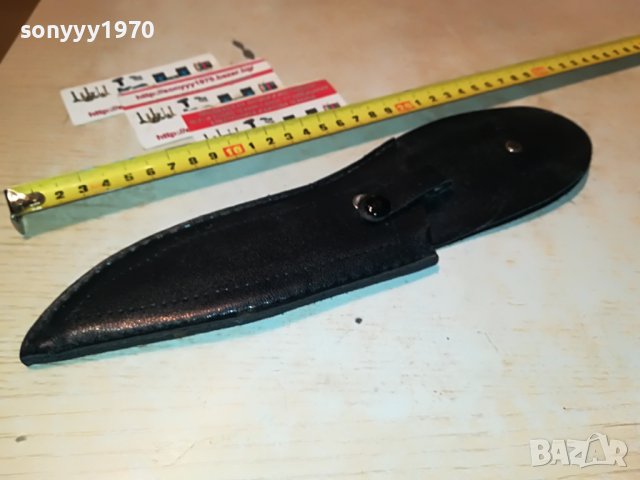 КАНИЯ ЗА НОЖ ЧЕРНА КОЖА 2310221140, снимка 10 - Колекции - 38422852
