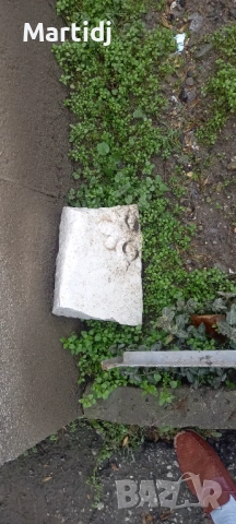 Parche mramorno s floralen element , снимка 3 - Антикварни и старинни предмети - 53452506