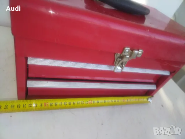 Метален сандък за инструменти с две чекмеджета на релси и капак.   Давам бонус всички което е наличн, снимка 4 - Куфари с инструменти - 47654887