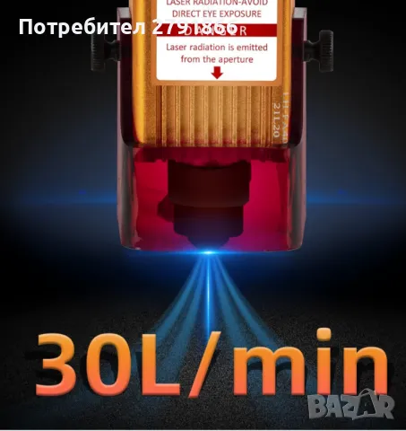 Въздушен компресор 30L/Min Air Assists 220V за CNC гравираща машина или голям аквариум, снимка 11 - Инструменти за гравиране - 48055842