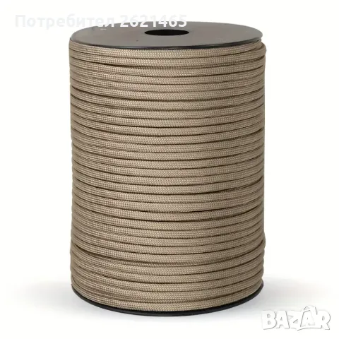 Паракорд въже, 4мм , 9 нишки, 9-жилен, подходящо за тенти, Parakord , снимка 6 - Градински мебели, декорация  - 49549870