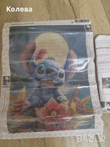 Диамантен гоблен "Стич", снимка 2 - Гоблени - 51021625
