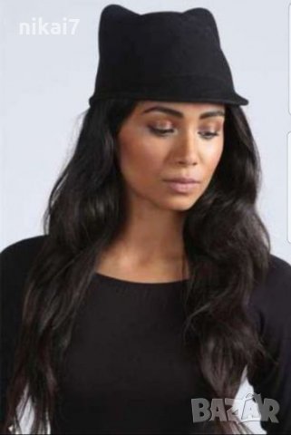 дамска шапка луксозна и стилна с козирка и дяволски ушички модел ZARA, снимка 4 - Шапки - 27154158