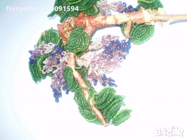 Декоративна украшение изработено ръчно от многоцветна  мъниста, снимка 8 - Декорация за дома - 34609757