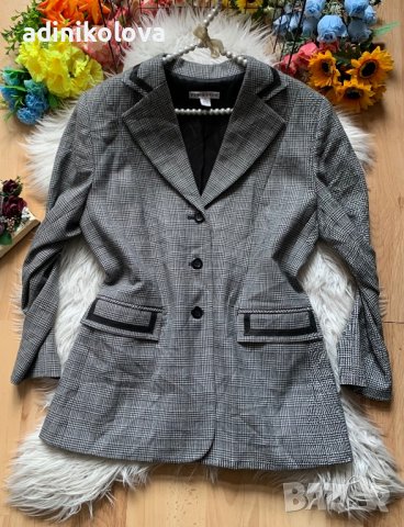 Сако с кожени елементи, снимка 1