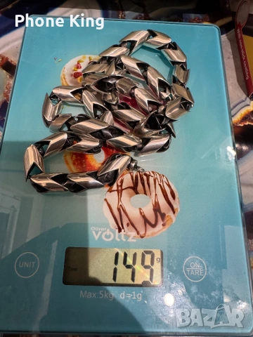  Масивен сребърен ланец с ръчно изработен кръст, снимка 10 - Колиета, медальони, синджири - 53307031