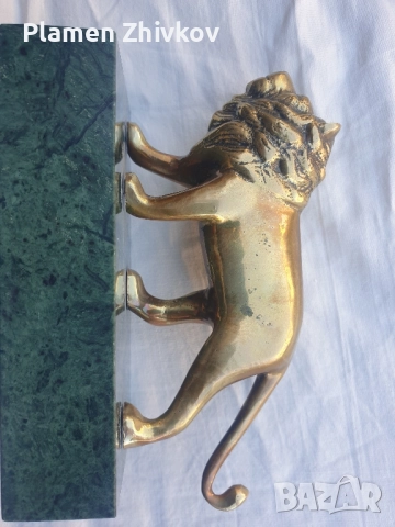 Пластика от бронз - Лъв, снимка 5 - Статуетки - 52221981