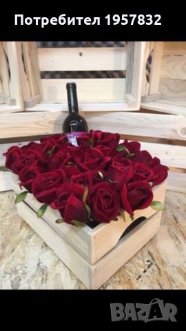 Малка декоративна дървена щайга ръчна изработка, снимка 7 - Дърводелски услуги - 26227694