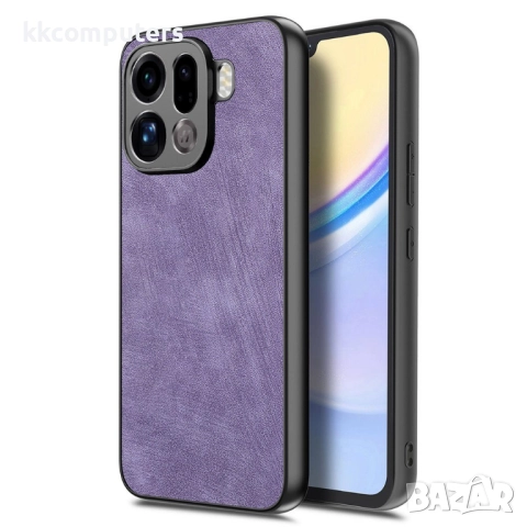 Защитен Ретро Кожен Калъф за Oppo Find X9 Pro 5G - PU кожа с винтидж текстура, TPU рамка, Вкл. Скрий, снимка 3 - Калъфи, кейсове - 52692521