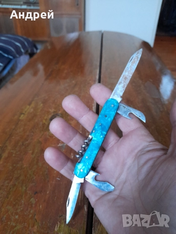 Стар джобен нож,ножче,ножка #158, снимка 5 - Други ценни предмети - 52250219