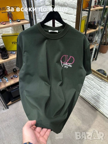 Valentino Мъжка Тениска👕Мъжка Блуза С Къс Ръкав Валентино - Различни Цветове Код A1291, снимка 2 - Тениски - 53568201