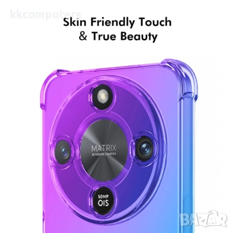 Калъф ENKAY за Honor Magic8 Lite 5G - TPU, Shockproof с Удебелени Ъгли, Градиентен Дизайн, Вкл. Прот, снимка 8 - Калъфи, кейсове - 53174859