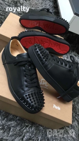 Christian Louboutin Черни Мъжки Маратонки 40-44 Номер 